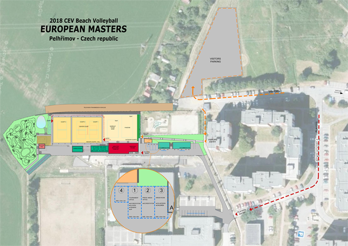 Mapa areálu Beachwell