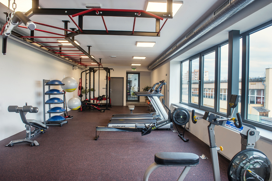 Posilovna a fitness sál